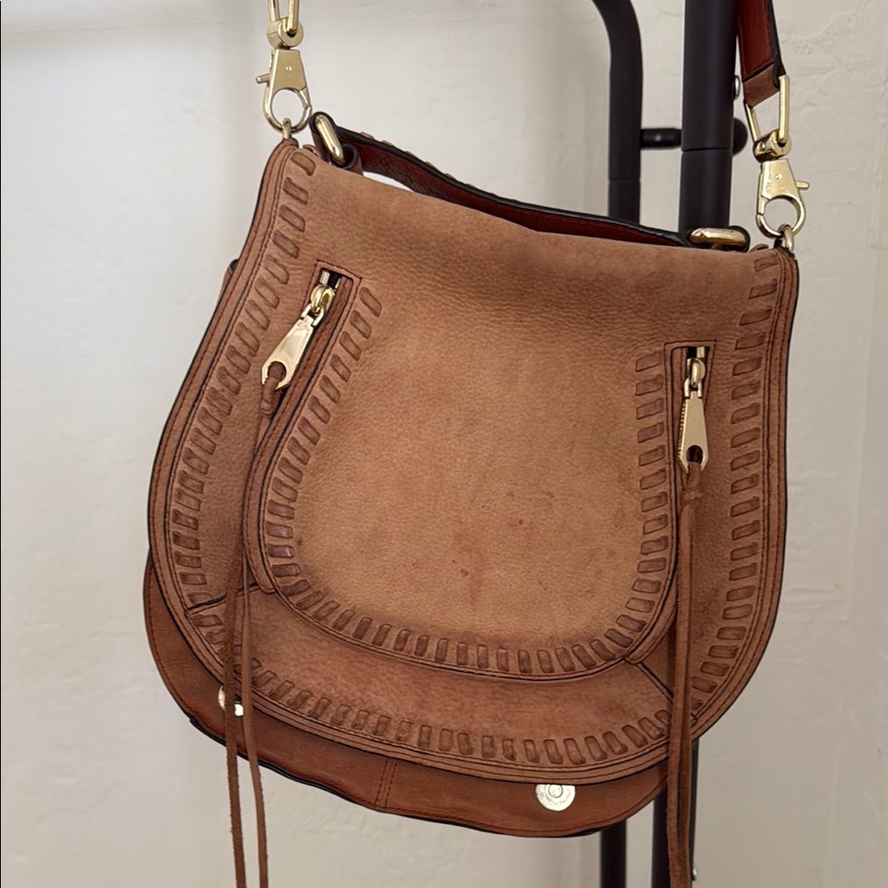 Rebecca Minkoff vanity suede saddle bag